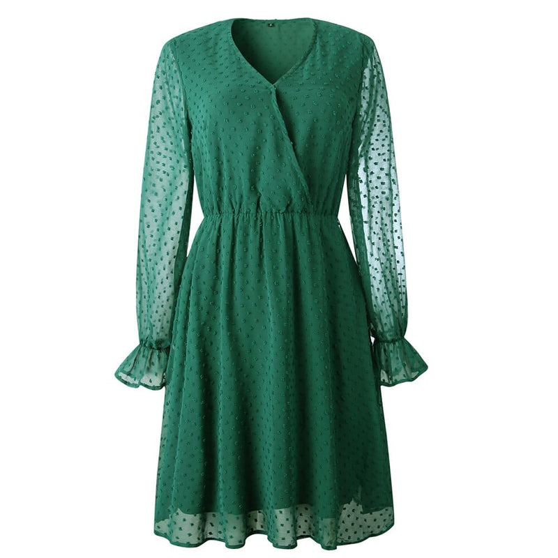 Women's Casual Long Sleeve A Line Dresses BENNYS 