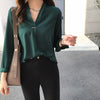 Women's Chiffon Blouse Summer Long Sleeve Casual Tops BENNYS 