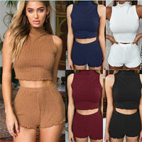 Women's Cropped Top And Shorts Two Piece BENNYS 