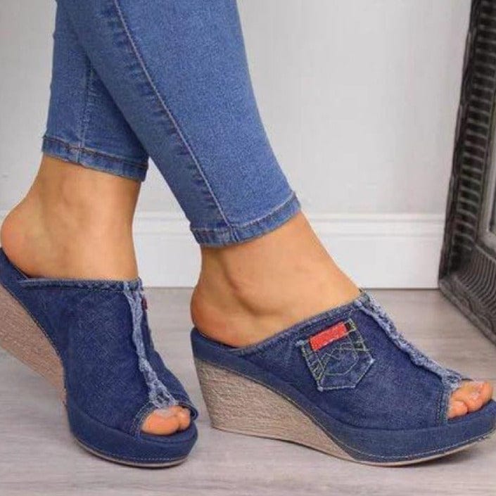 Women's Denim Summer Slip-on Shoes BENNYS 