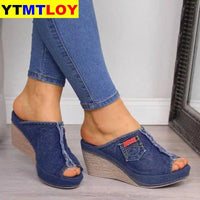 Women's Denim Summer Slip-on Shoes BENNYS 