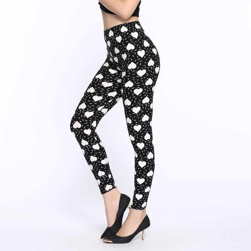 Women's Dragonfly Printed Leggings High Waist Casual Pants BENNYS 