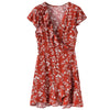 Women's Dresses Fashion Dresses V Neck Printed Short Skirt BENNYS 