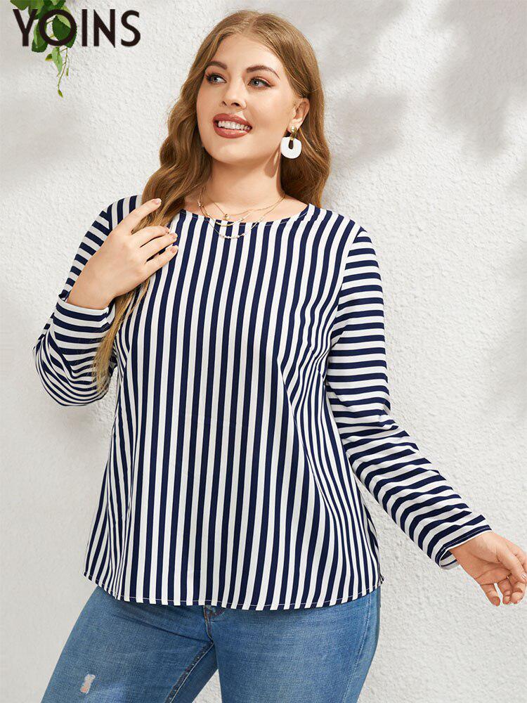 Blue and white plus sales size tops