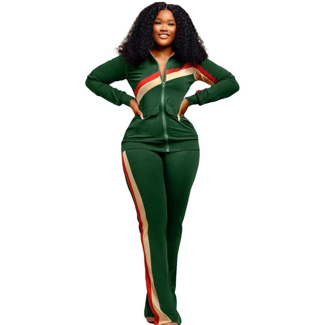 Women's Fashion Print Two Piece Set Women Casual Sports Style BENNYS 
