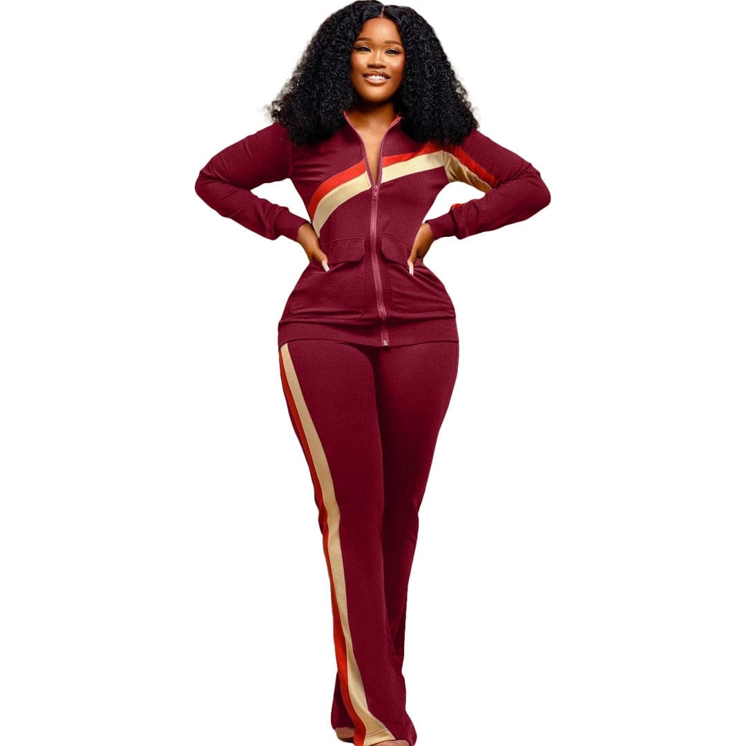 Women's Fashion Print Two Piece Set Women Casual Sports Style BENNYS 