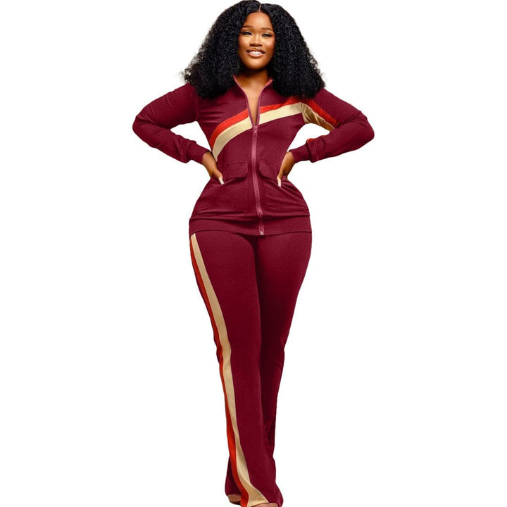 Women's Fashion Print Two Piece Set Women Casual Sports Style BENNYS 
