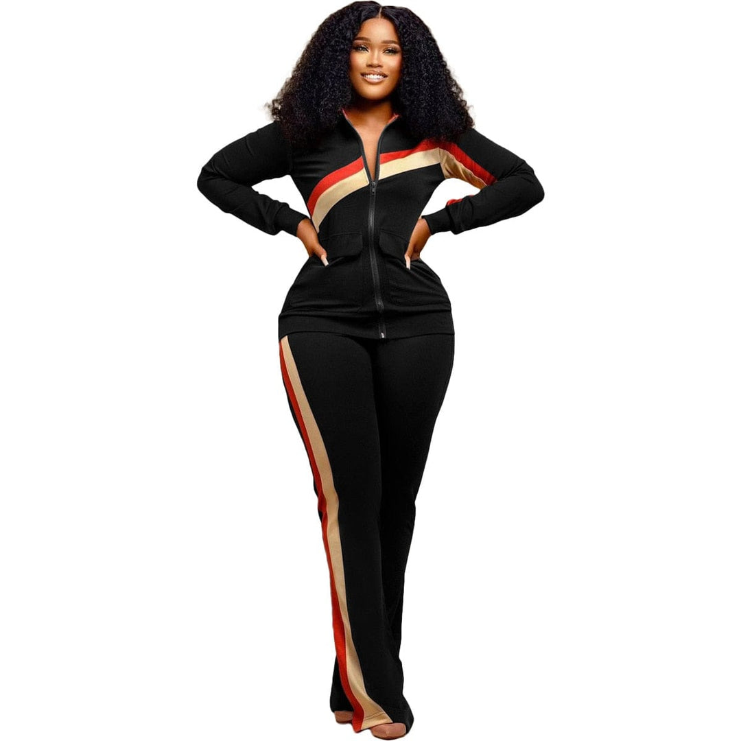 Women's Fashion Print Two Piece Set Women Casual Sports Style BENNYS 