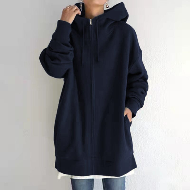 Women's Fuzzy Hoodies Long Sport Pullover Hoodie Full-Zip Hoodie Sweatshirt BENNYS 