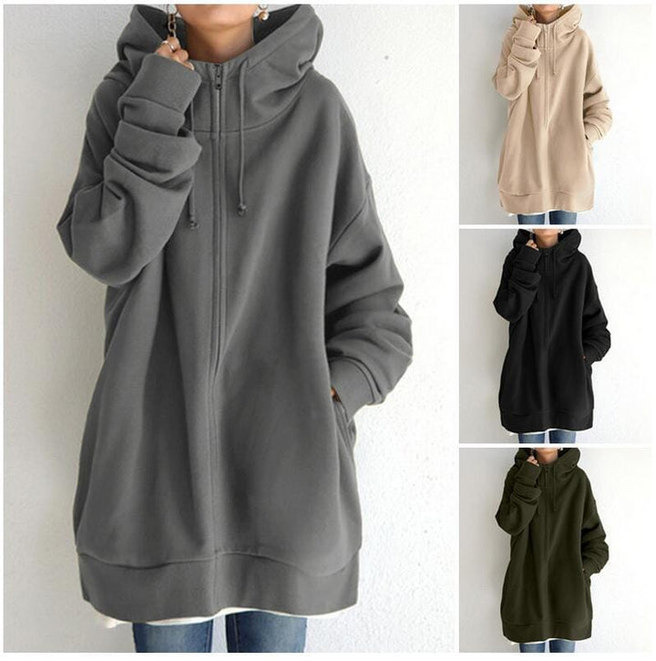 Women's Fuzzy Hoodies Long Sport Pullover Hoodie Full-Zip Hoodie Sweatshirt BENNYS 