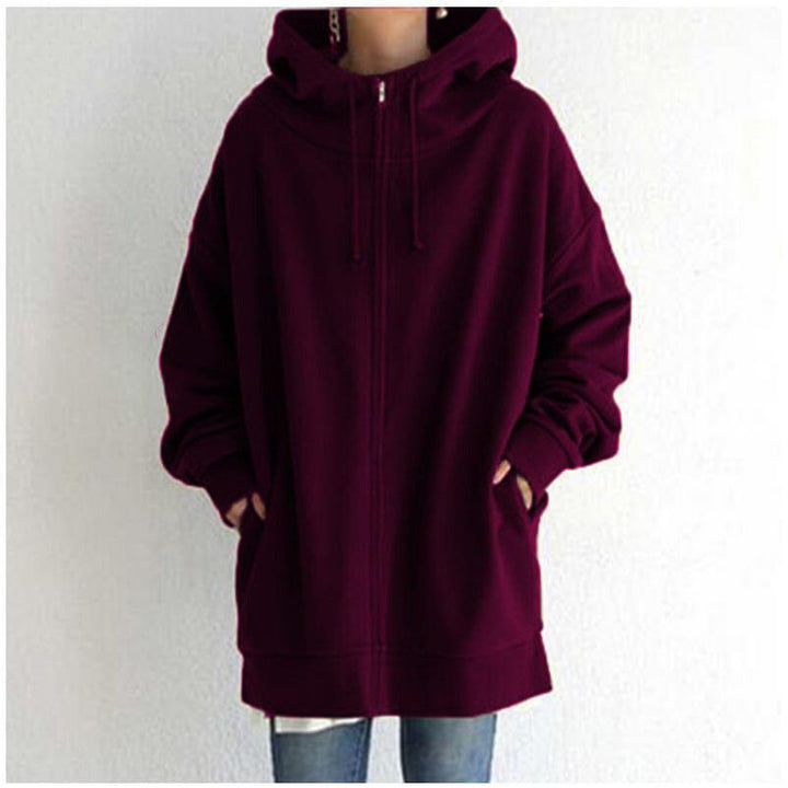 Women's Fuzzy Hoodies Long Sport Pullover Hoodie Full-Zip Hoodie Sweatshirt BENNYS 