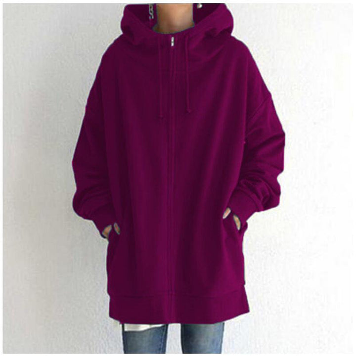 Women's Fuzzy Hoodies Long Sport Pullover Hoodie Full-Zip Hoodie Sweatshirt BENNYS 