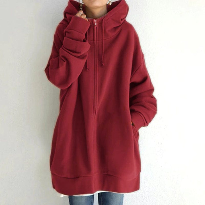 Women's Fuzzy Hoodies Long Sport Pullover Hoodie Full-Zip Hoodie Sweatshirt BENNYS 