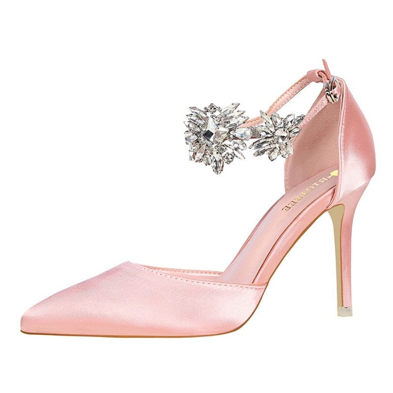 Women's High Heels Rhinestone Pumps BENNYS 