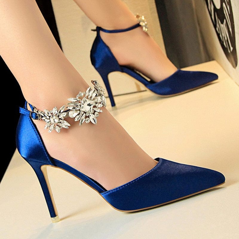 Women's High Heels Rhinestone Pumps BENNYS 