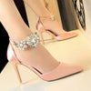 Women's High Heels Rhinestone Pumps BENNYS 