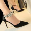 Women's High Heels Rhinestone Pumps BENNYS 