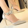 Women's High Heels Rhinestone Pumps BENNYS 