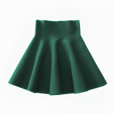 Women's High Waist Casual Pleated Elastic Flared Skirts BENNYS 