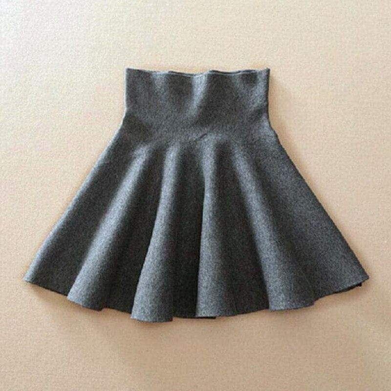 Women's High Waist Casual Pleated Elastic Flared Skirts BENNYS 