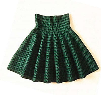 Women's High Waist Casual Pleated Elastic Flared Skirts BENNYS 