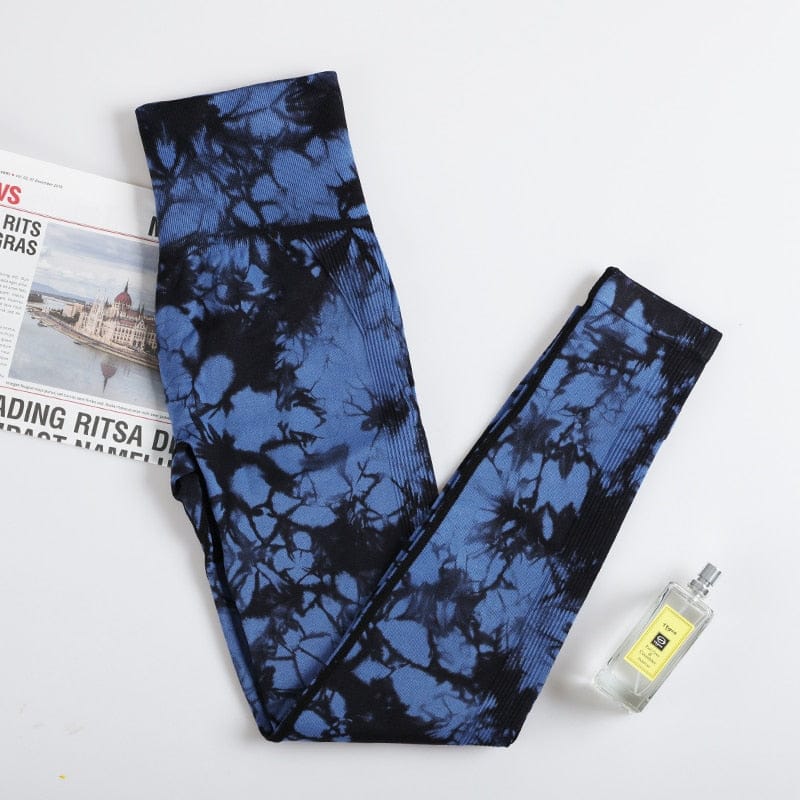Buy Navy Blue Tie Dye Print Next Active Sports Tummy Control High