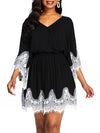 Women's Lace Flare Sleeve Sleeveless Dresses BENNYS 