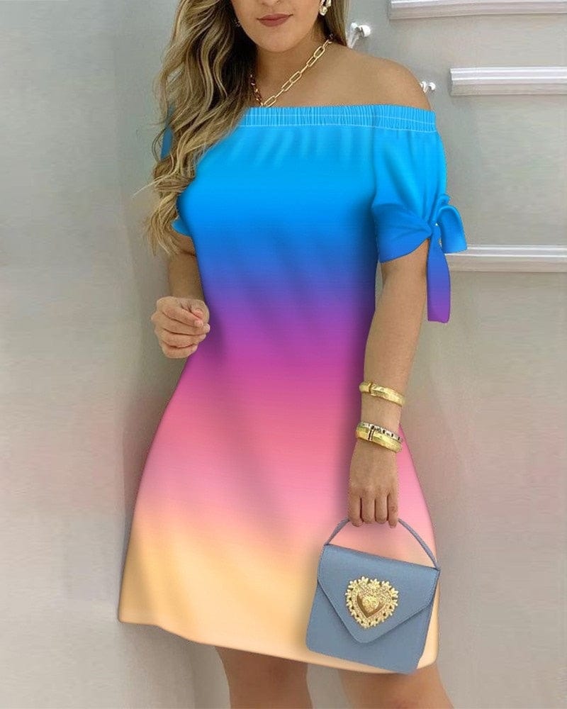 Women's Off Shoulder Mini Summer Dress BENNYS 