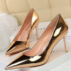 Women's Pumps Patent Leather High Heels Shoes BENNYS 