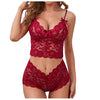 Women's See-through Lace Sling Adjustable Chest Wrap Three-point Suit BENNYS 