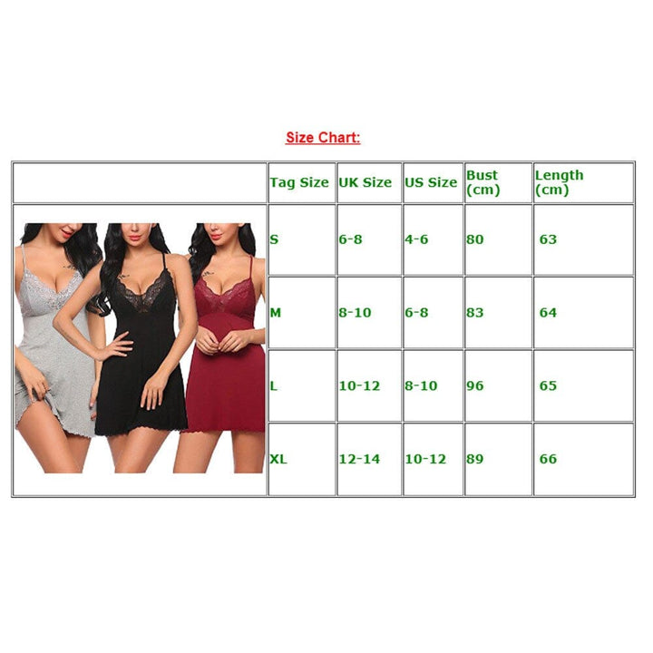 Women's Sexy Solid Lace Lingerie Sleepwear BENNYS 