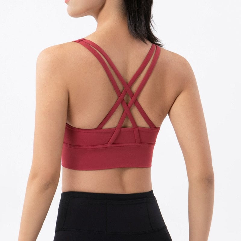 Women's Sexy Tops Breathable Fitness Yoga Sports Bra For Women – Bennys  Beauty World