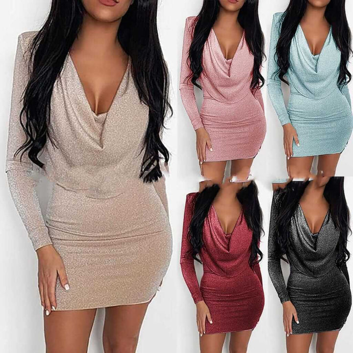 Women's Slim-fit Long-sleeved Sheath Dress BENNYS 