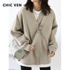 Women's Sports Coat Casual Loose V-neck Sweatshirt BENNYS 