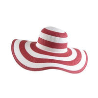 Women's Straw Black Stripe Floppy Fashion Hat BENNYS 