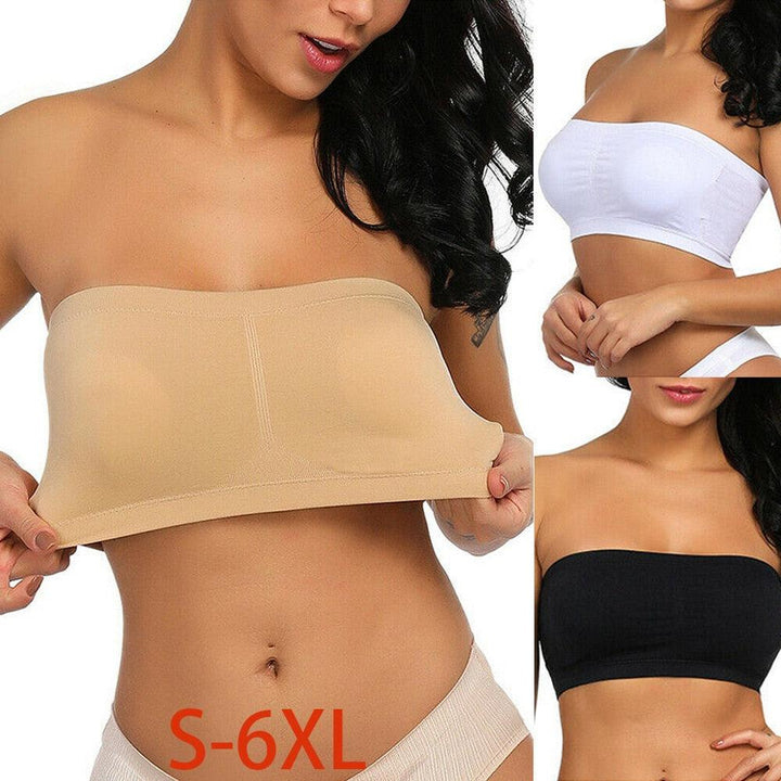 Women's Tube Top  Summer Cropped Top Invisible Bra BENNYS 