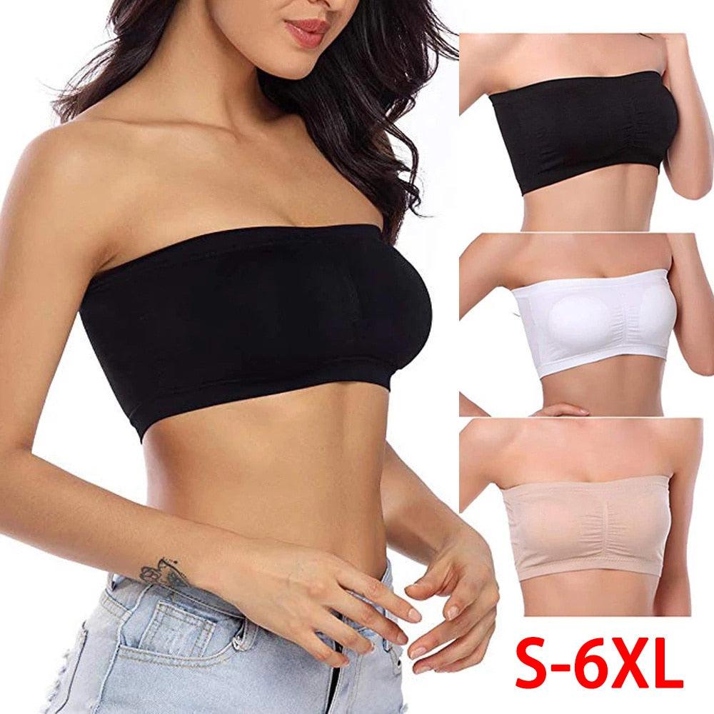 Women's Tube Top  Summer Cropped Top Invisible Bra BENNYS 