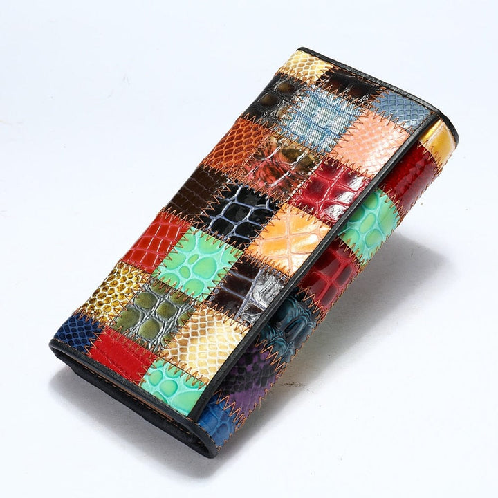 Women's Wallet Genuine Leather Patchwork Wallet for Women BENNYS 