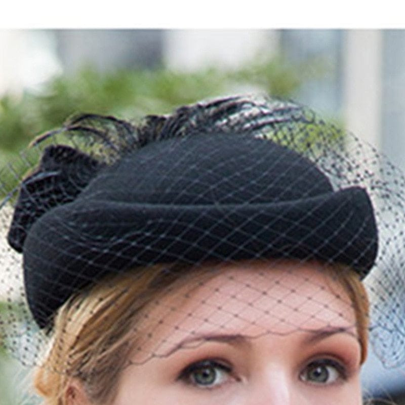 Women's Wedding Beret Hats Bowknot Kentucky Hats BENNYS 
