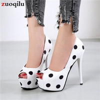 Women's high heels peep toe wedding party shoes BENNYS 