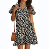 Women's summer v-neck floral print dress BENNYS 