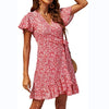 Women's summer v-neck floral print dress BENNYS 