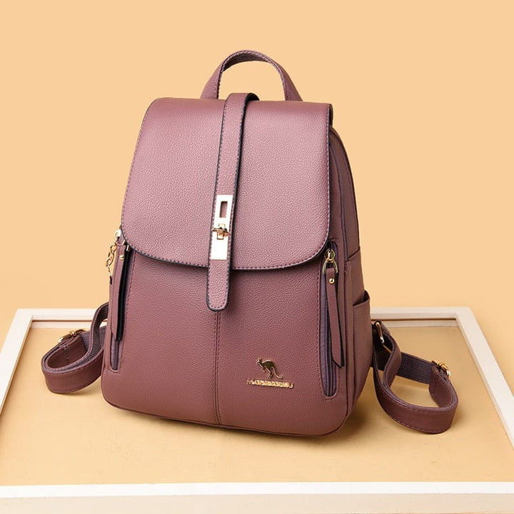 Womens Leather Backpacks Fashion Shoulder Bags Female Backpack BENNYS 