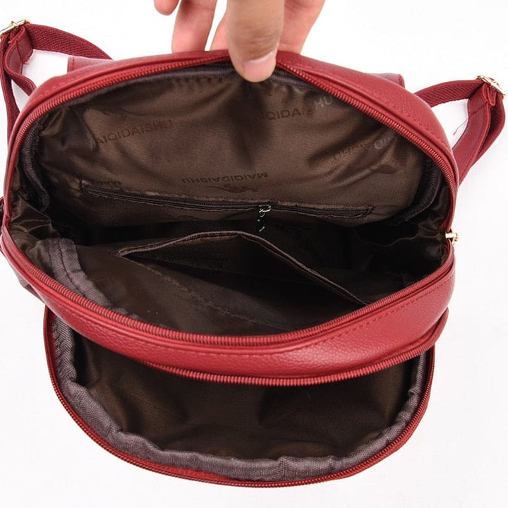 Womens Leather Backpacks Fashion Shoulder Bags Female Backpack BENNYS 