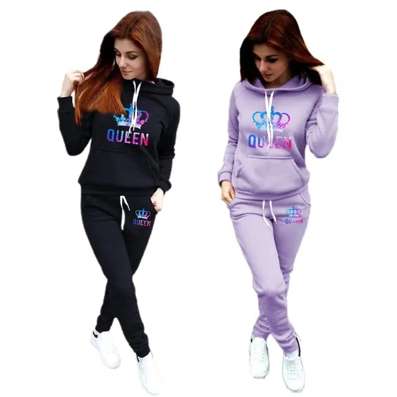 Womens Tracksuit  Hooded Sweatshirts And Jogging Pants Sets bennys Beauty World