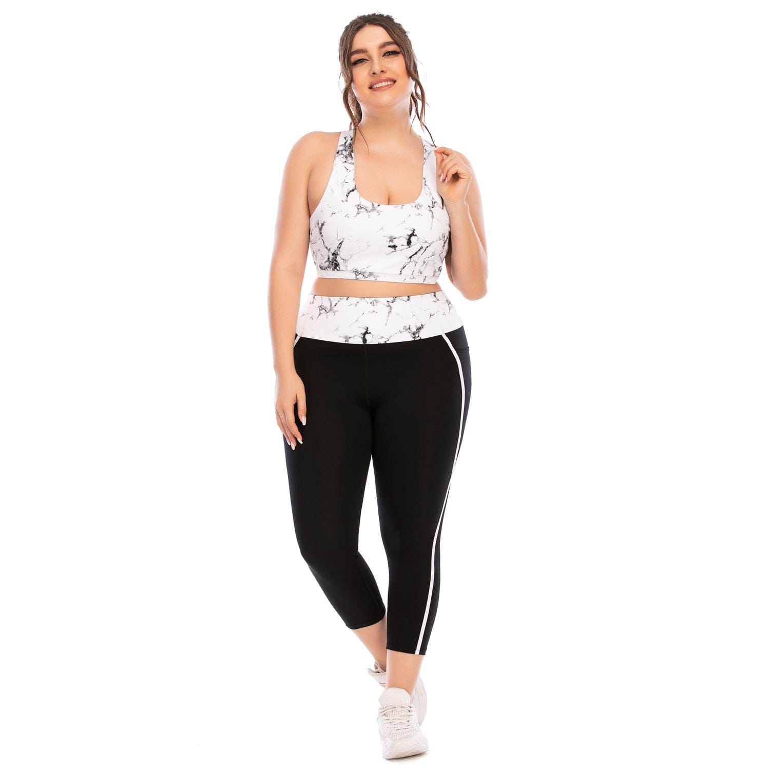 Plus size workout on sale outfits