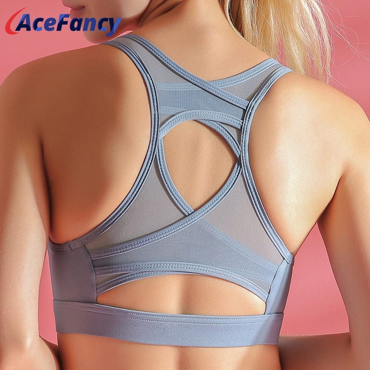 Yoga Crop Top Sports Bras Gym Women Padded Yoga Top BENNYS 