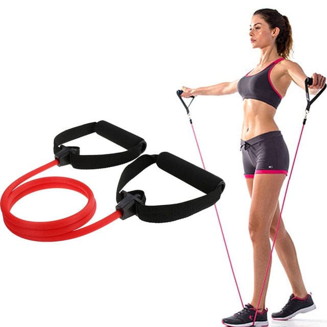Yoga CrossFit Resistance Bands Exerciser Pull Rope Portable Gym