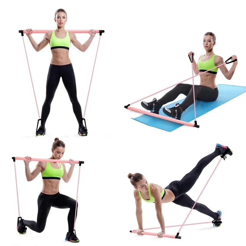 Yoga CrossFit Resistance Bands Exerciser Pull Rope Portable Gym BENNYS 