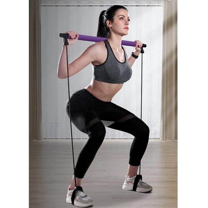 Yoga CrossFit Resistance Bands Exerciser Pull Rope Portable Gym BENNYS 